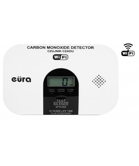 Anglies monoksido detektorius Eura CD-53A2v5300-TY WiFi
